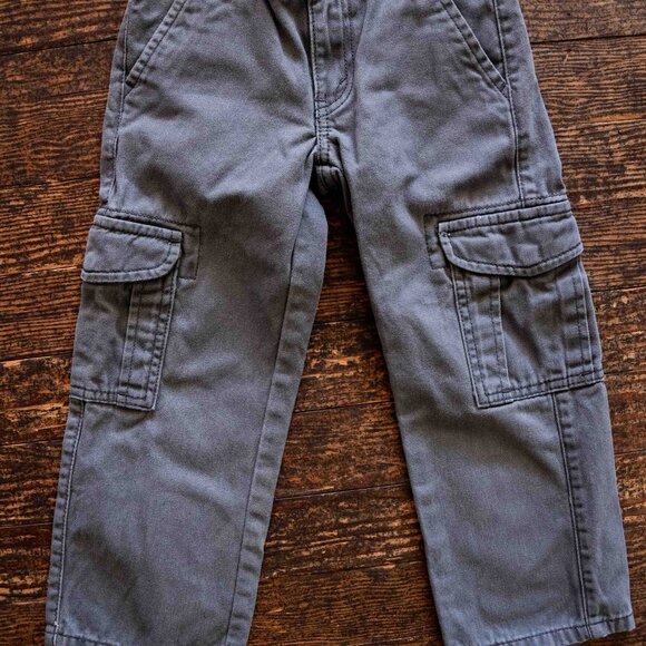 Slate Grey Carpenter Pants: 4T - Picture 5 of 6